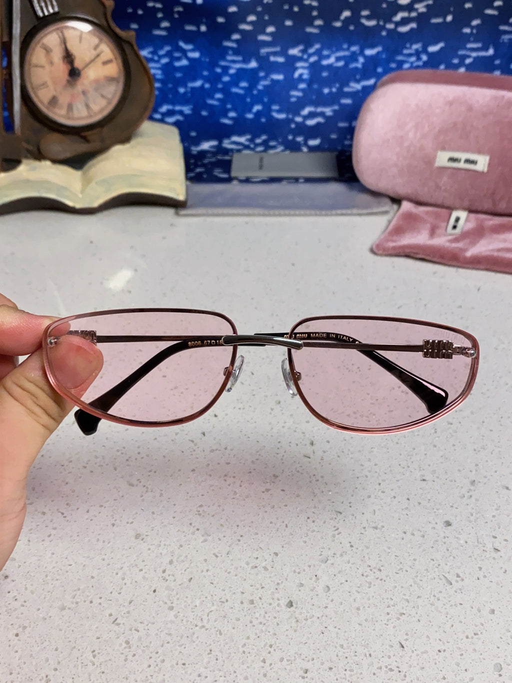 Miu Miu Fashion Pink Lens Sunglasses for Men & Women - 158588 - detail image 5