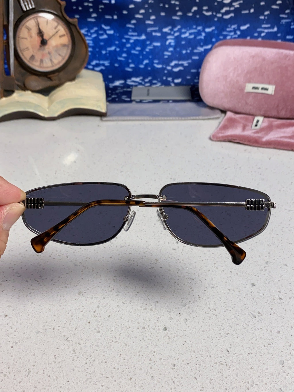 Miu Miu Fashion Black Lens Sunglasses for Men & Women - 158590 - detail image 4