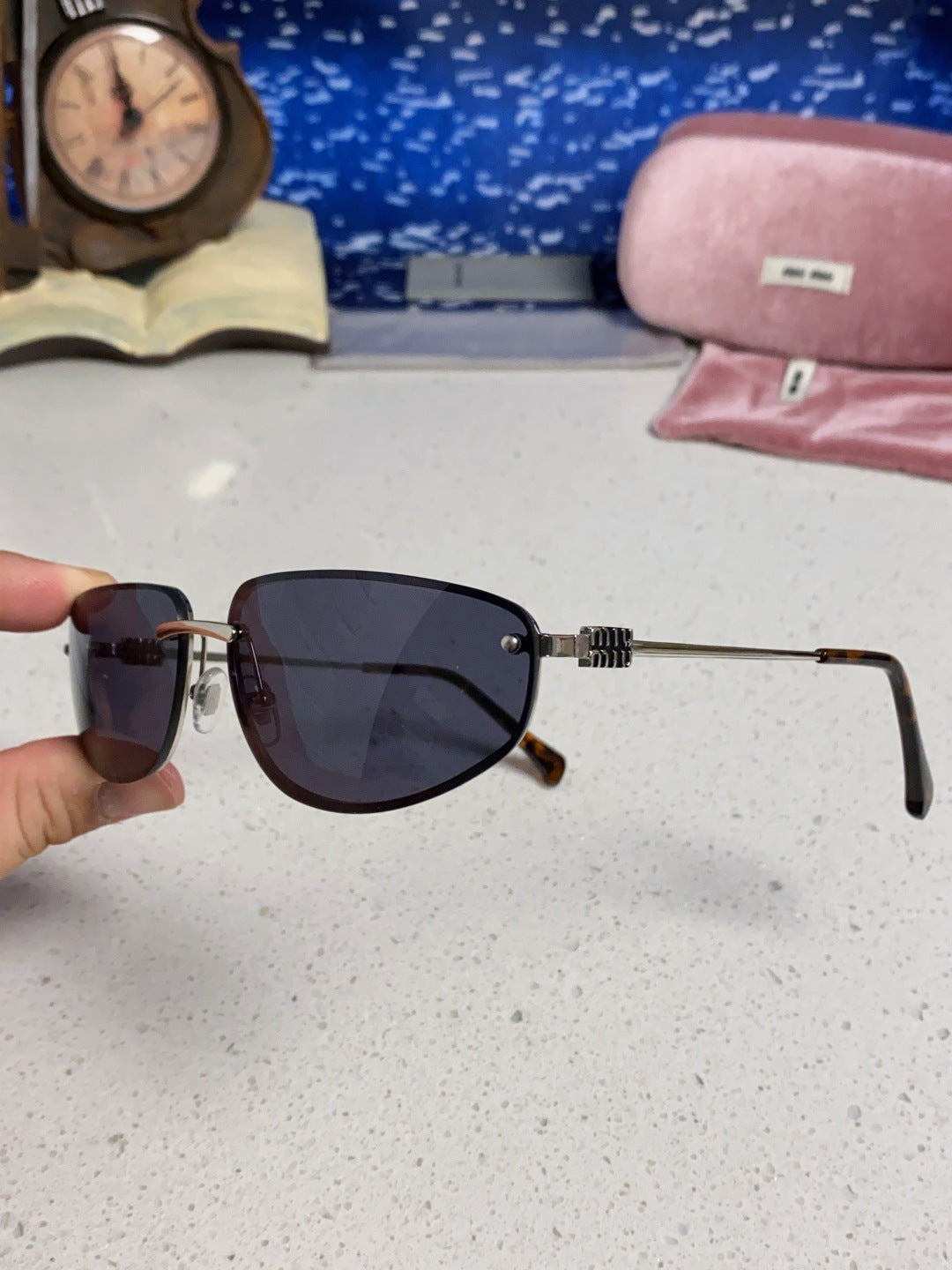 Miu Miu Fashion Black Lens Sunglasses for Men & Women - 158590 - detail image 5