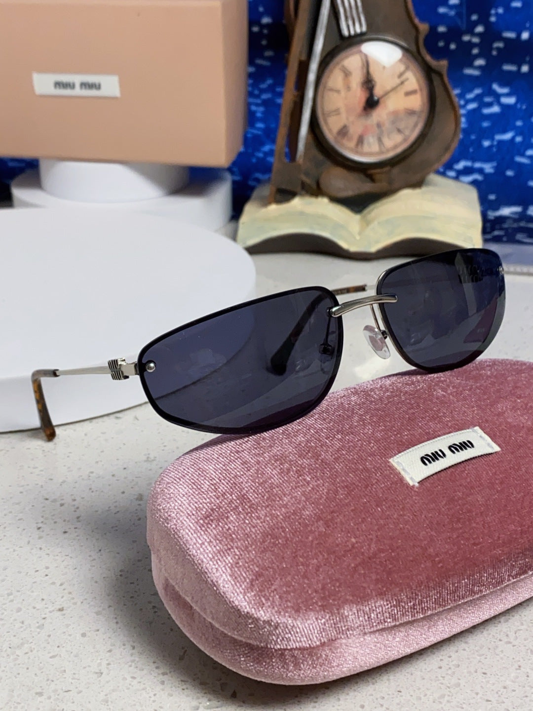 Miu Miu Fashion Black Lens Sunglasses for Men & Women - 399172 - detail image 9