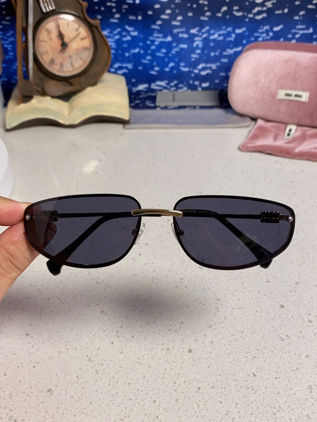 Miu Miu Fashion Silver Lens Sunglasses for Men & Women - 158591 - detail image 4