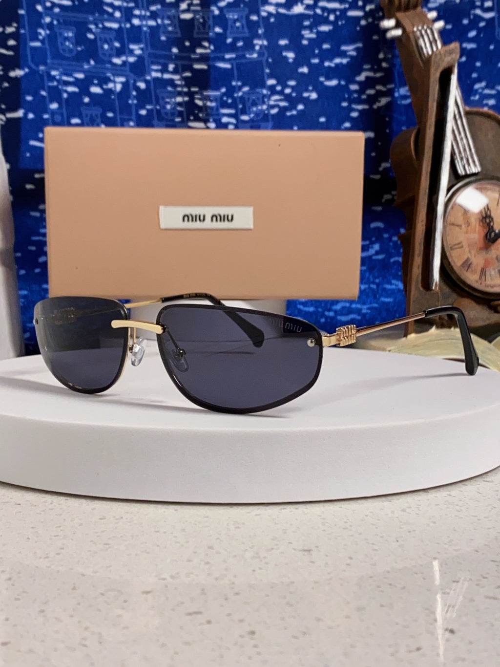 Miu Miu Fashion Silver Lens Sunglasses for Men & Women - 158591