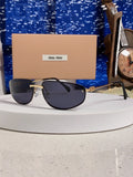 Miu Miu Fashion Silver Lens Sunglasses for Men & Women - 158591