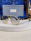 Gucci Metal Square Silver Lens Sunglasses for Men & Women - 158233