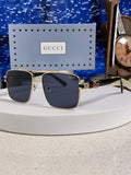 Gucci Metal Square Blue Lens Sunglasses for Men & Women - 158237