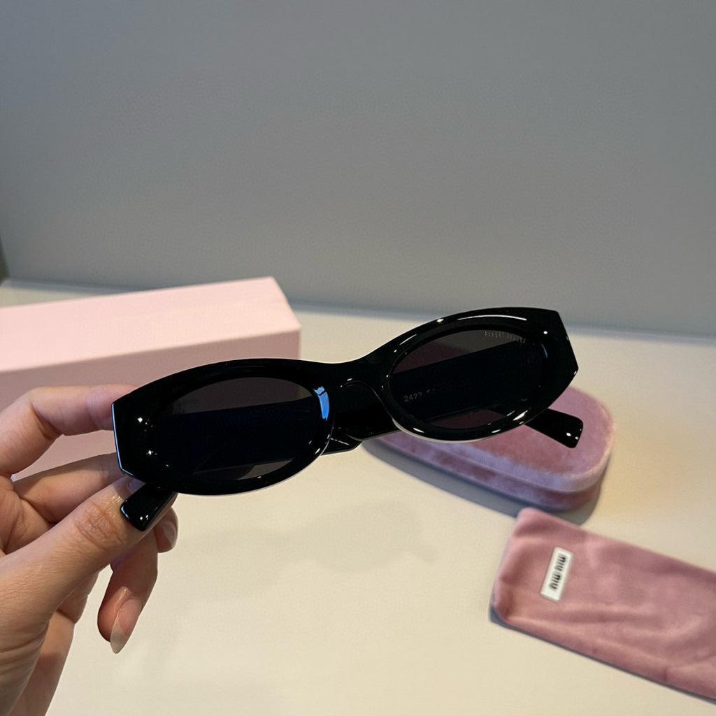 Miu Miu Cat-Eye Black Lens Sunglasses for Men & Women - 466162 - detail image 6