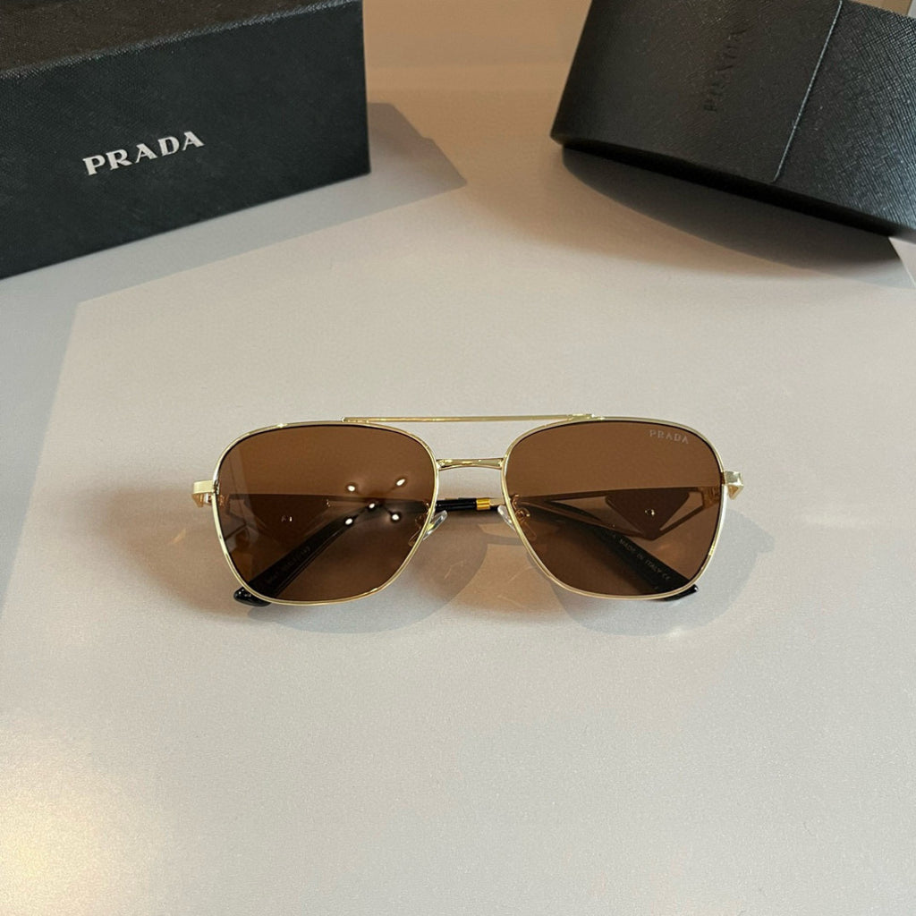 Prada Polarized Fashion Brown Lens Sunglasses for Men - 415757 - detail image 2