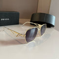 Prada Polarized Fashion Silver Lens Sunglasses for Men - 415758