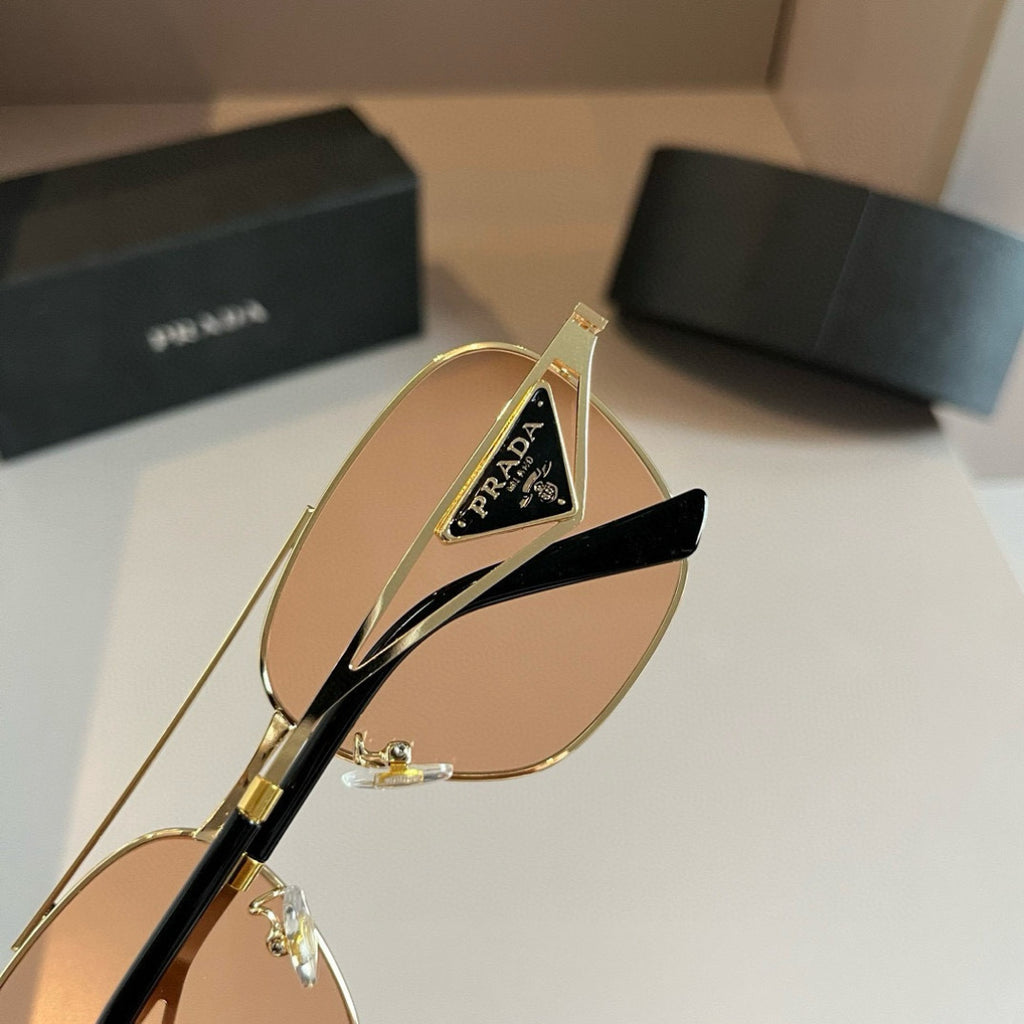Prada Polarized Fashion Gold Lens Sunglasses for Men - 415759 - detail image 6