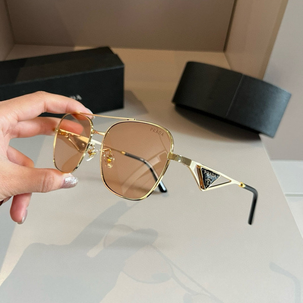 Prada Polarized Fashion Gold Lens Sunglasses for Men - 415759 - detail image 8
