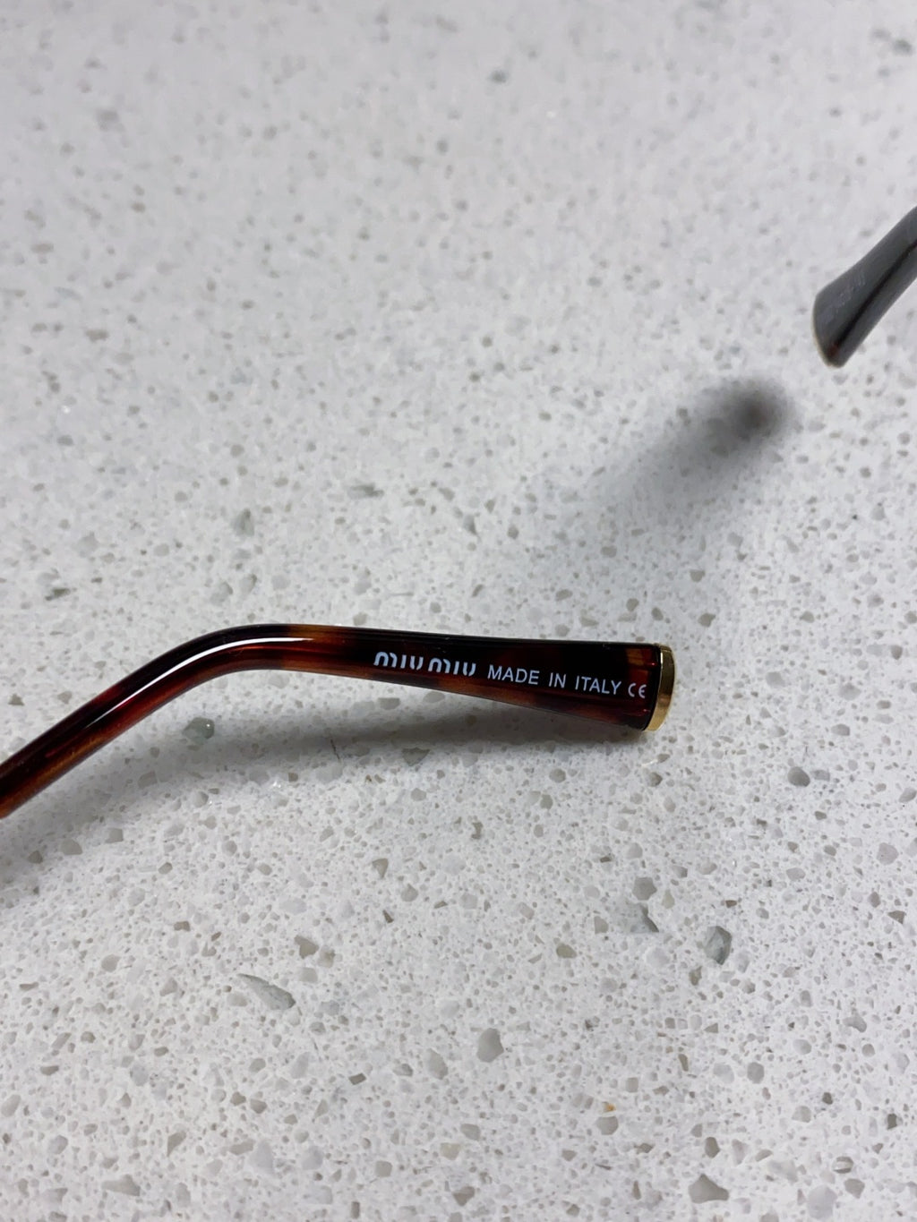 Miu Miu Lightweight Metal Rimless Brown Lens Sunglasses for Women - detail image 8