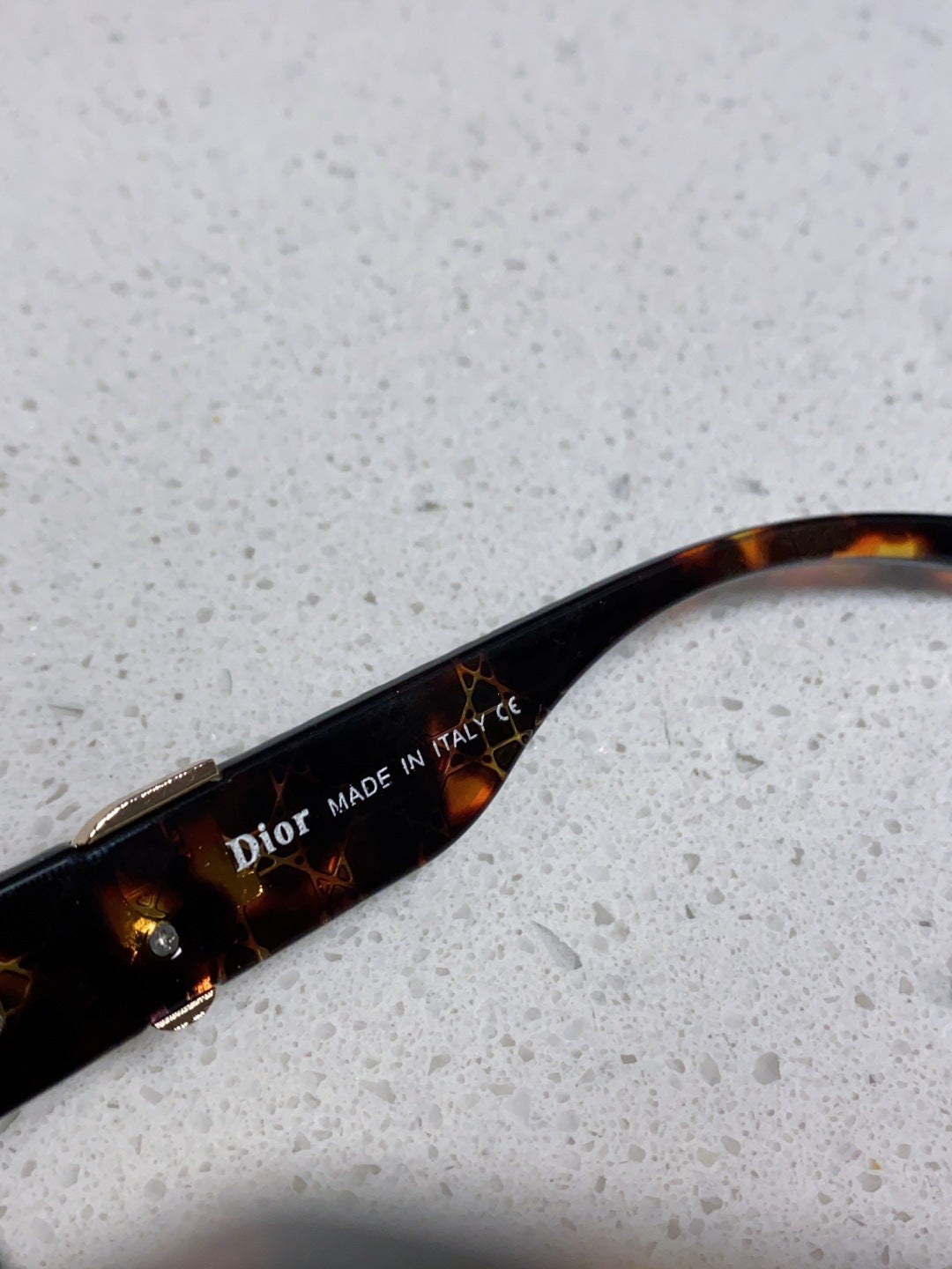 Dior Metal Square Purple Lens Sunglasses for Women - detail image 8