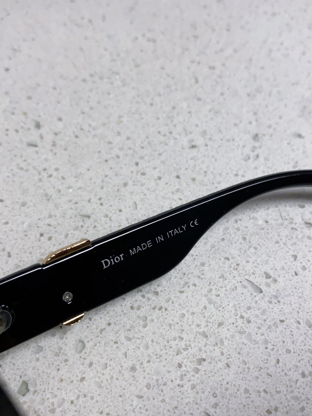 Dior Metal Square Black Lens Sunglasses for Women - detail image 8