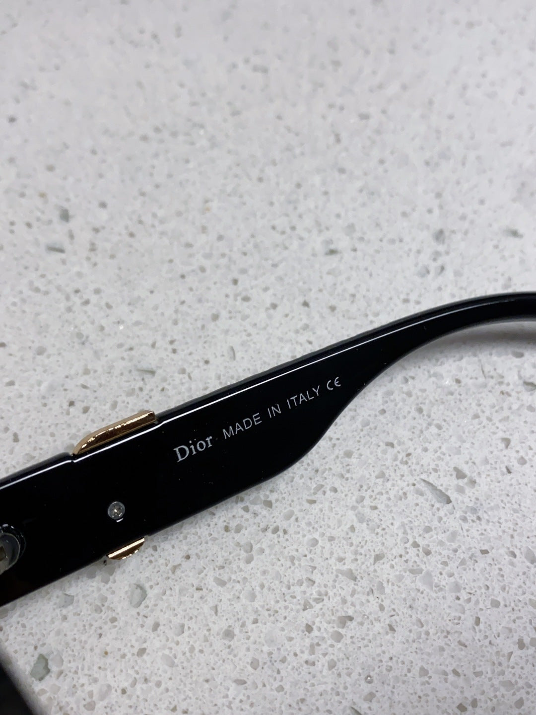 Dior Metal Square Black Lens Sunglasses for Women - detail image 8