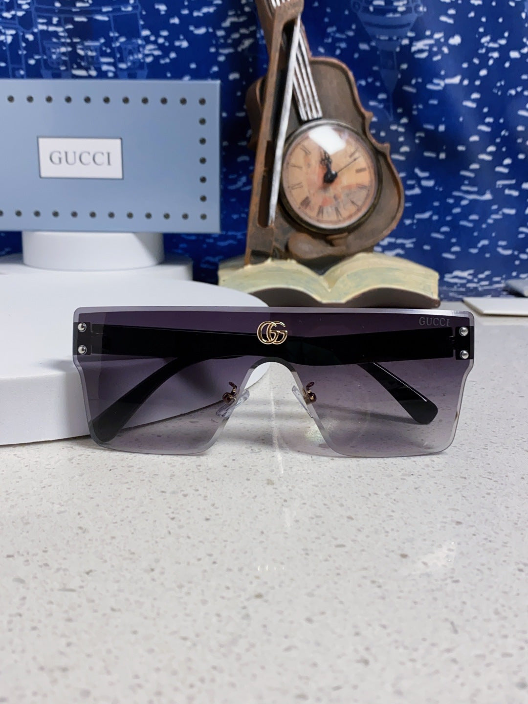 Gucci Square Silver Lens Sunglasses for Women - detail image 9