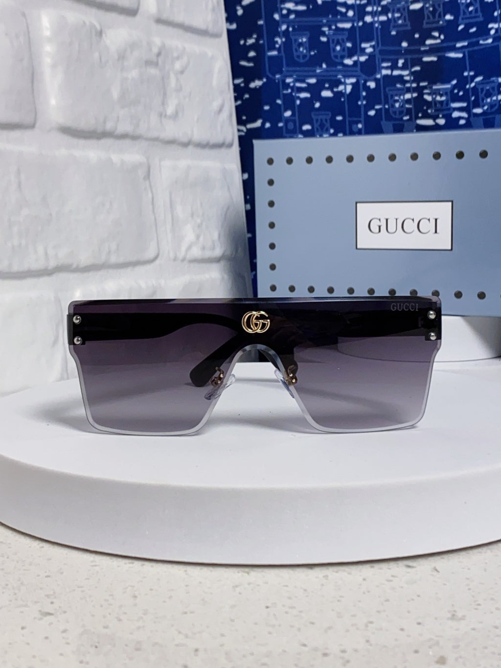 Gucci Square Silver Lens Sunglasses for Women - detail image 2