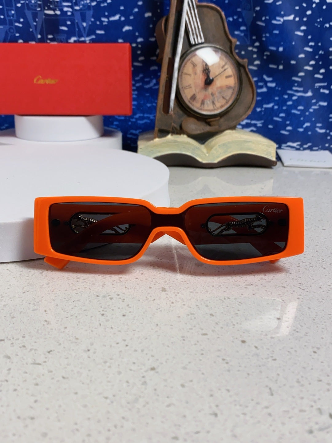 Cartier Fashion Red Lens Sunglasses for Women - detail image 9