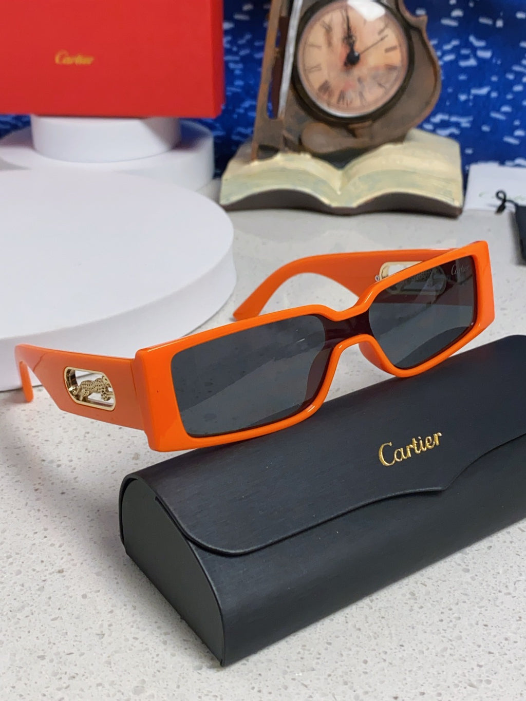 Cartier Fashion Red Lens Sunglasses for Women - detail image 10