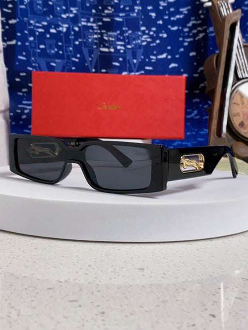 Cartier Fashion Black Lens Sunglasses for Women