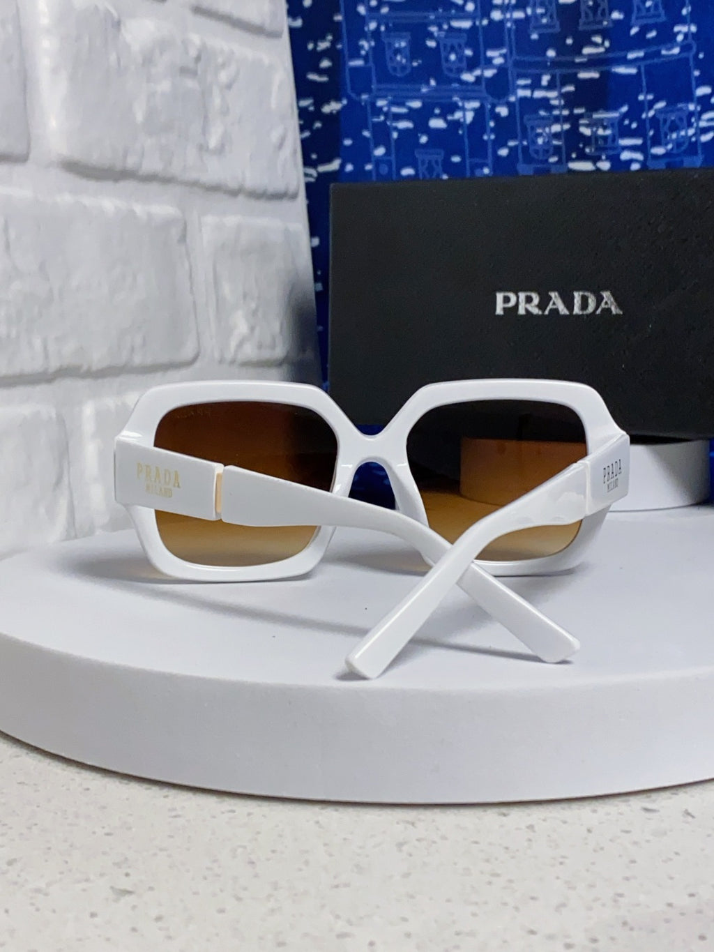 Prada Square Brown Lens Sunglasses for Men & Women - 465605 - detail image 3
