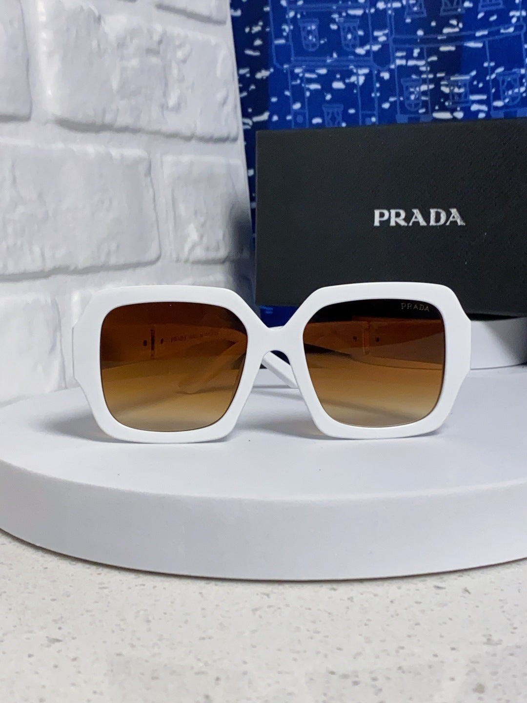 Prada Square Brown Lens Sunglasses for Men & Women - 465605 - detail image 2