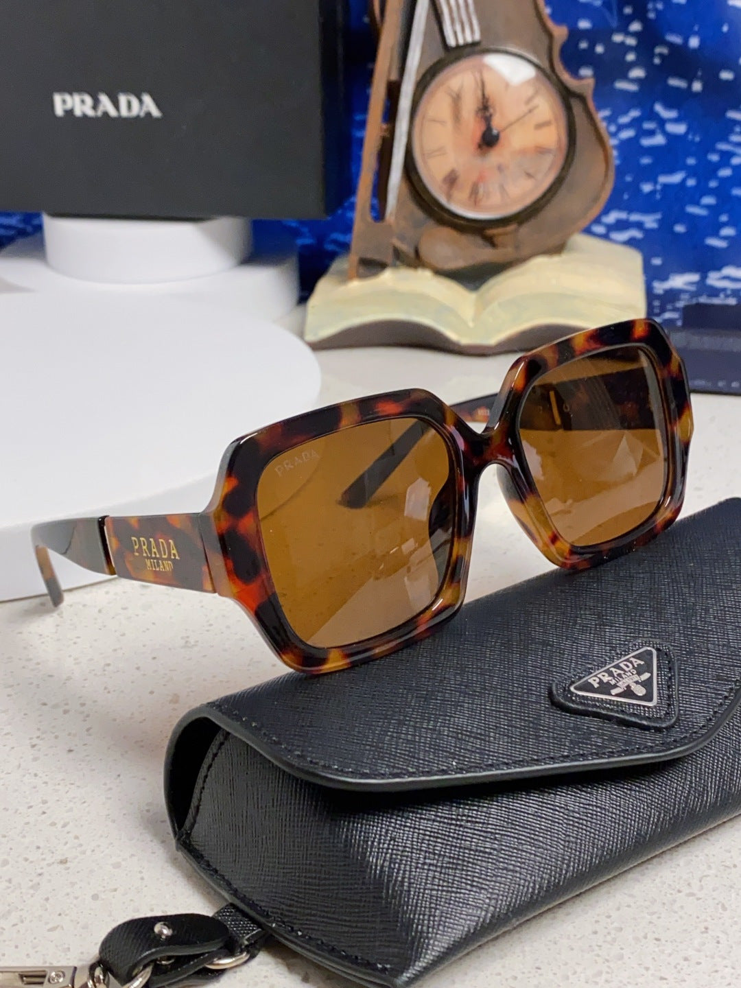Prada Square Brown Lens Sunglasses for Men & Women - 465606 - detail image 10