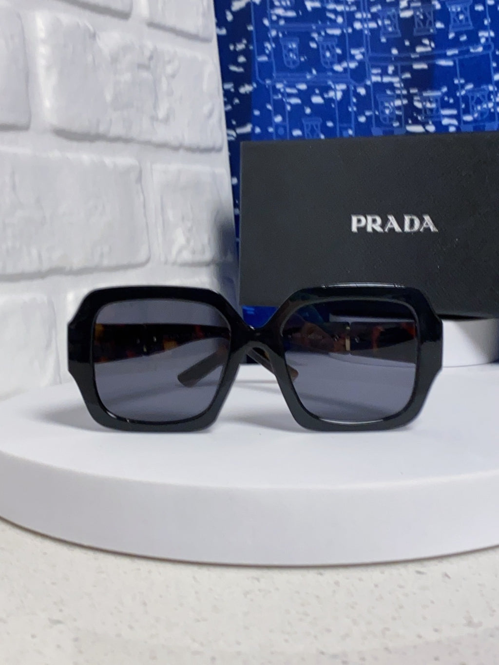 Prada Square Gray Lens Sunglasses for Men & Women - 465607 - detail image 2