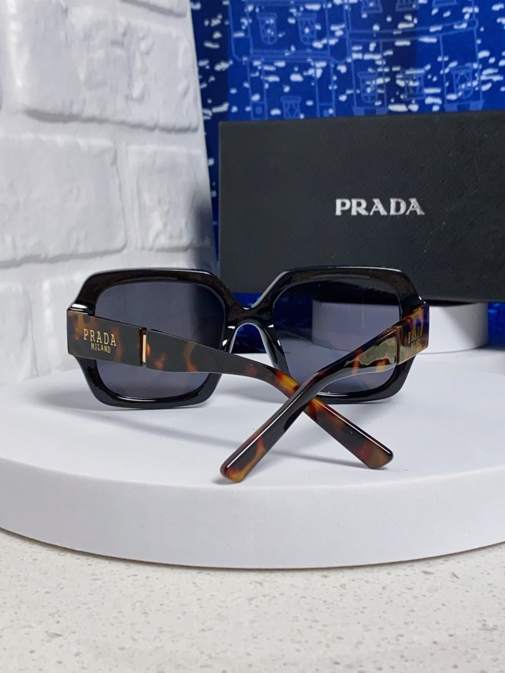 Prada Square Gray Lens Sunglasses for Men & Women - 465607 - detail image 3