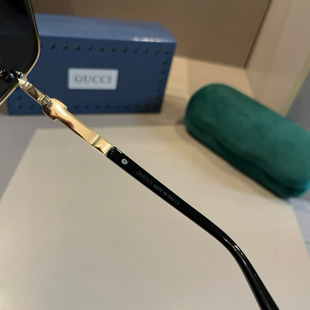 Gucci Metal Aviator Gold Lens Sunglasses for Men & Women - 398308 - detail image 8