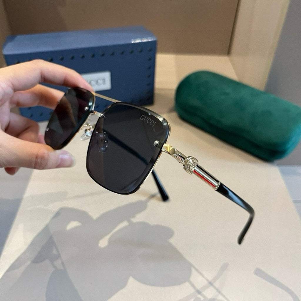 Gucci Metal Aviator Gold Lens Sunglasses for Men & Women - 398308 - detail image 3