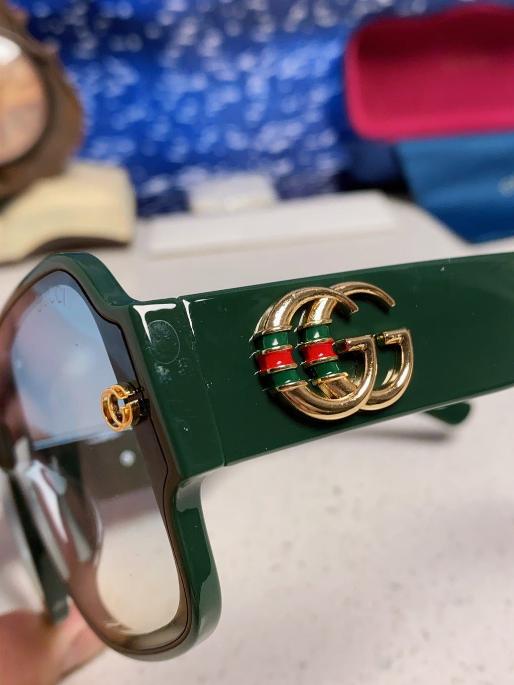 Gucci Fashion Blue Lens Sunglasses for Men & Women - 997548 - detail image 7