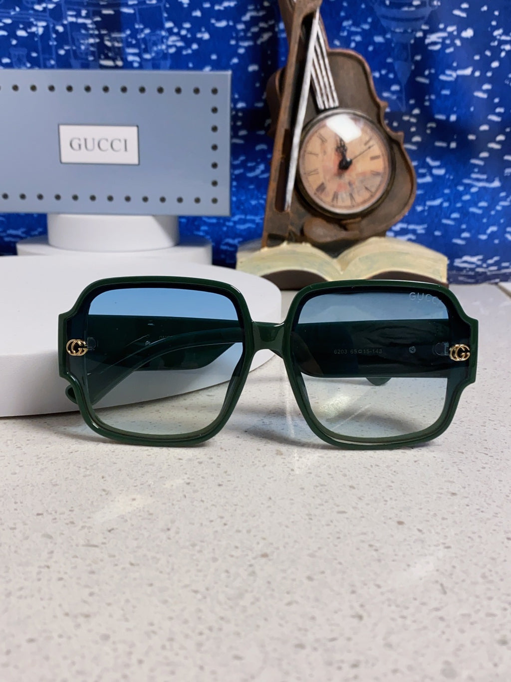 Gucci Fashion Blue Lens Sunglasses for Men & Women - 997548 - detail image 9