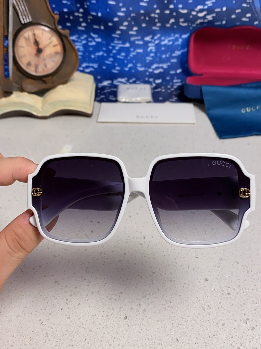 Gucci Fashion Silver Lens Sunglasses for Men & Women - 997549 - detail image 4