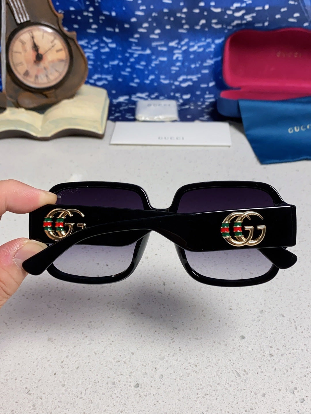 Gucci Fashion Silver Lens Sunglasses for Men & Women - 997531 - detail image 5