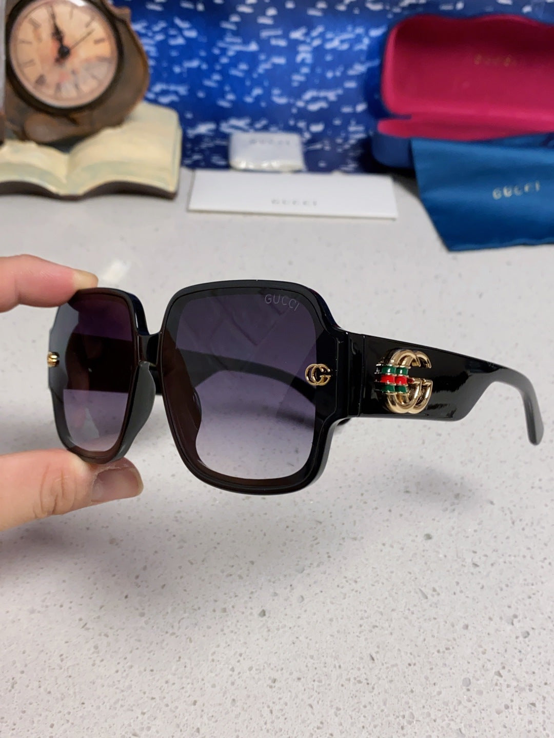 Gucci Fashion Silver Lens Sunglasses for Men & Women - 997531 - detail image 6
