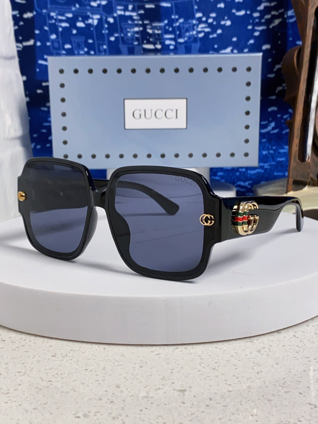 Gucci Fashion Blue Lens Sunglasses for Men & Women - 997532