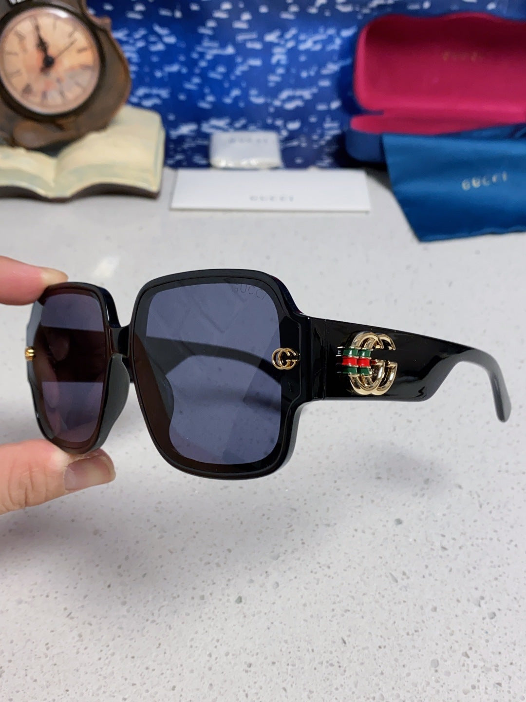 Gucci Fashion Blue Lens Sunglasses for Men & Women - 997532 - detail image 6