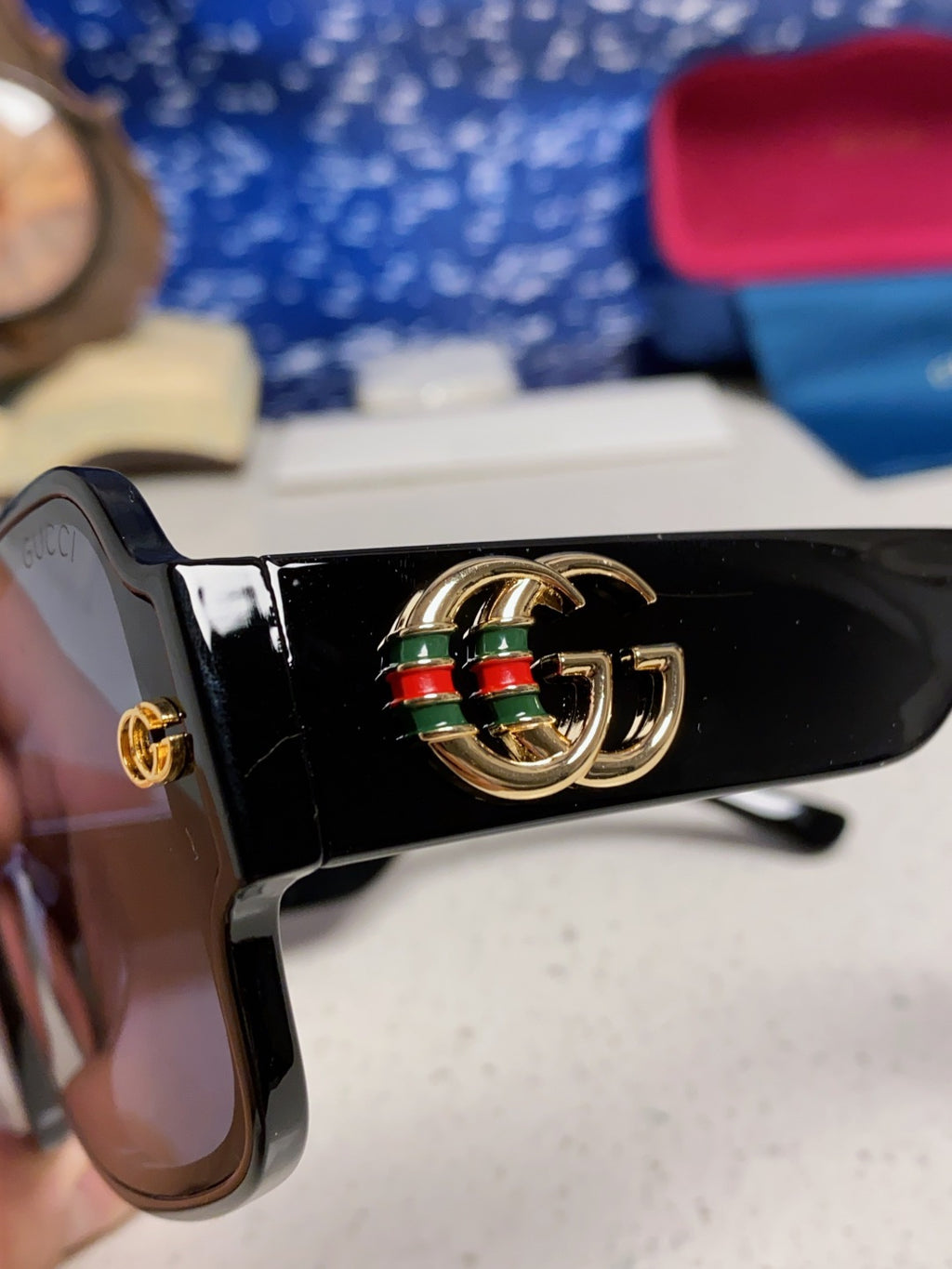 Gucci Fashion Blue Lens Sunglasses for Men & Women - 997532 - detail image 7