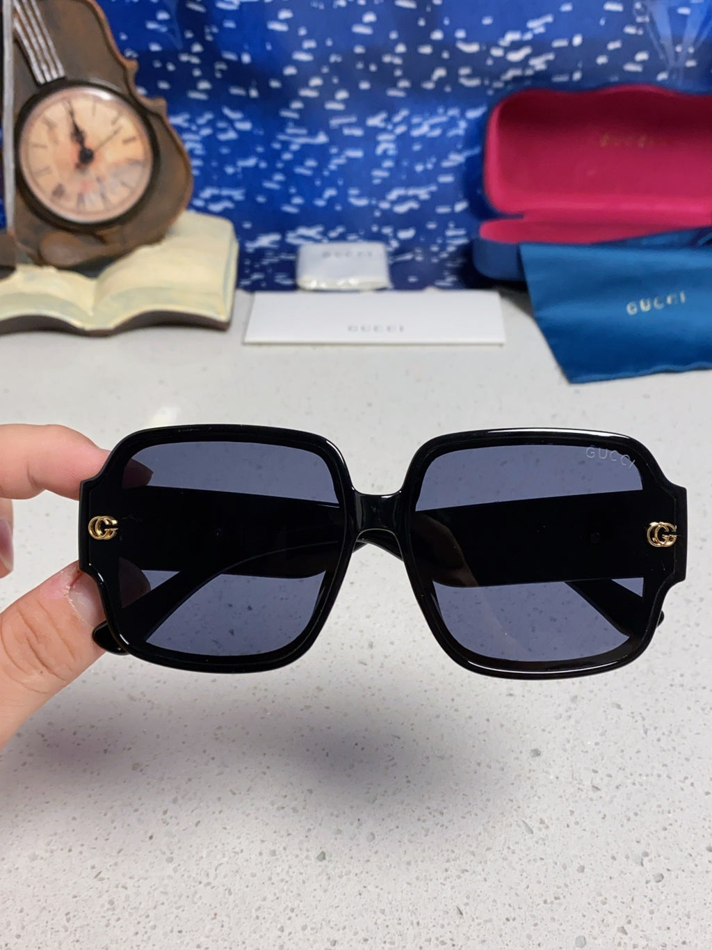 Gucci Fashion Blue Lens Sunglasses for Men & Women - 997532 - detail image 4