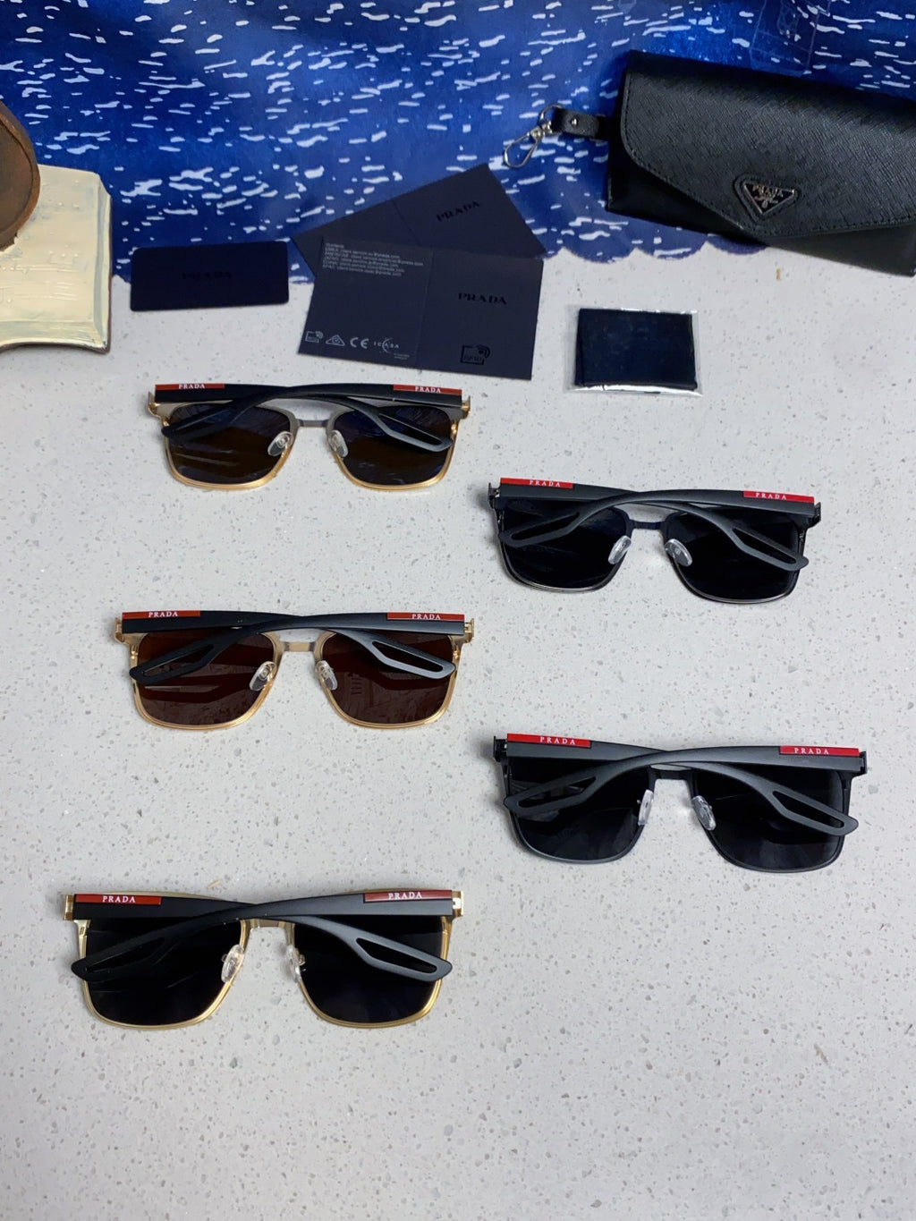 Prada Fashion Blue Lens Sunglasses for Men & Women - 432151 - detail image 11