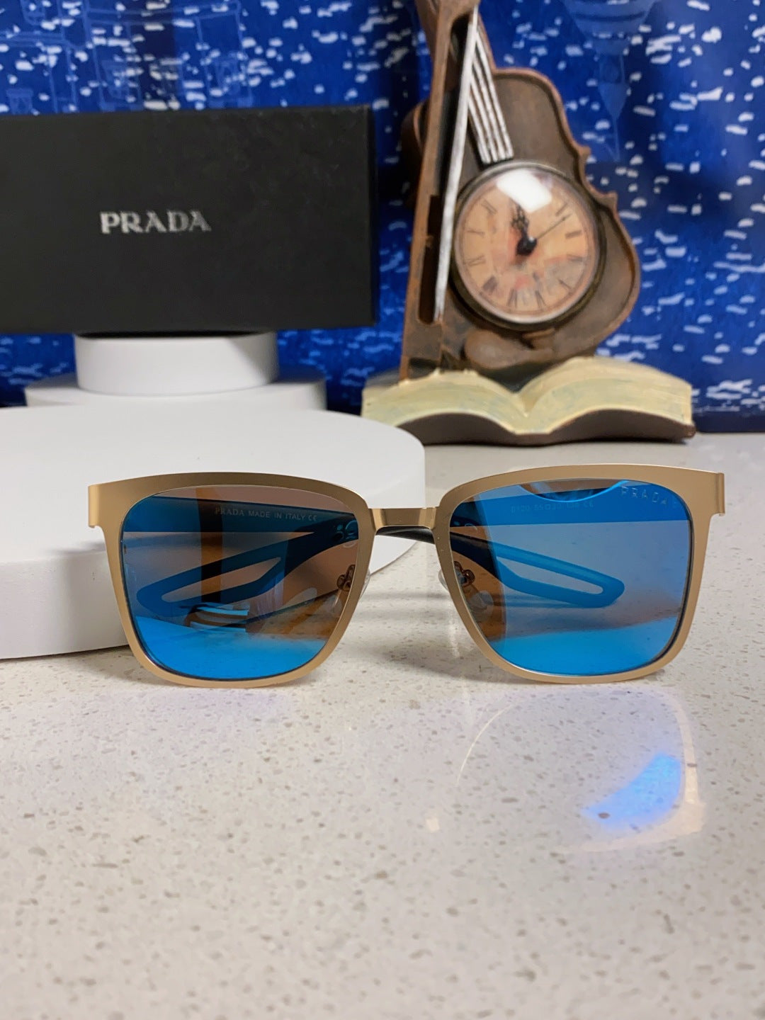 Prada Fashion Blue Lens Sunglasses for Men & Women - 432151 - detail image 9