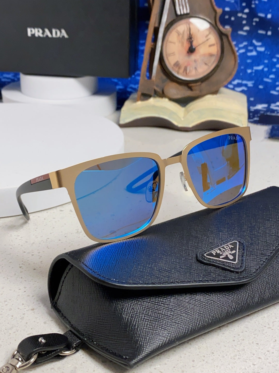 Prada Fashion Blue Lens Sunglasses for Men & Women - 432151 - detail image 10