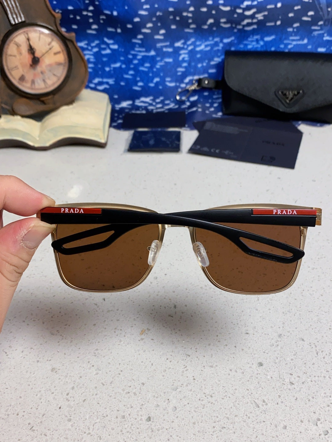 Prada Fashion Blue Lens Sunglasses for Men & Women - 432151 - detail image 5