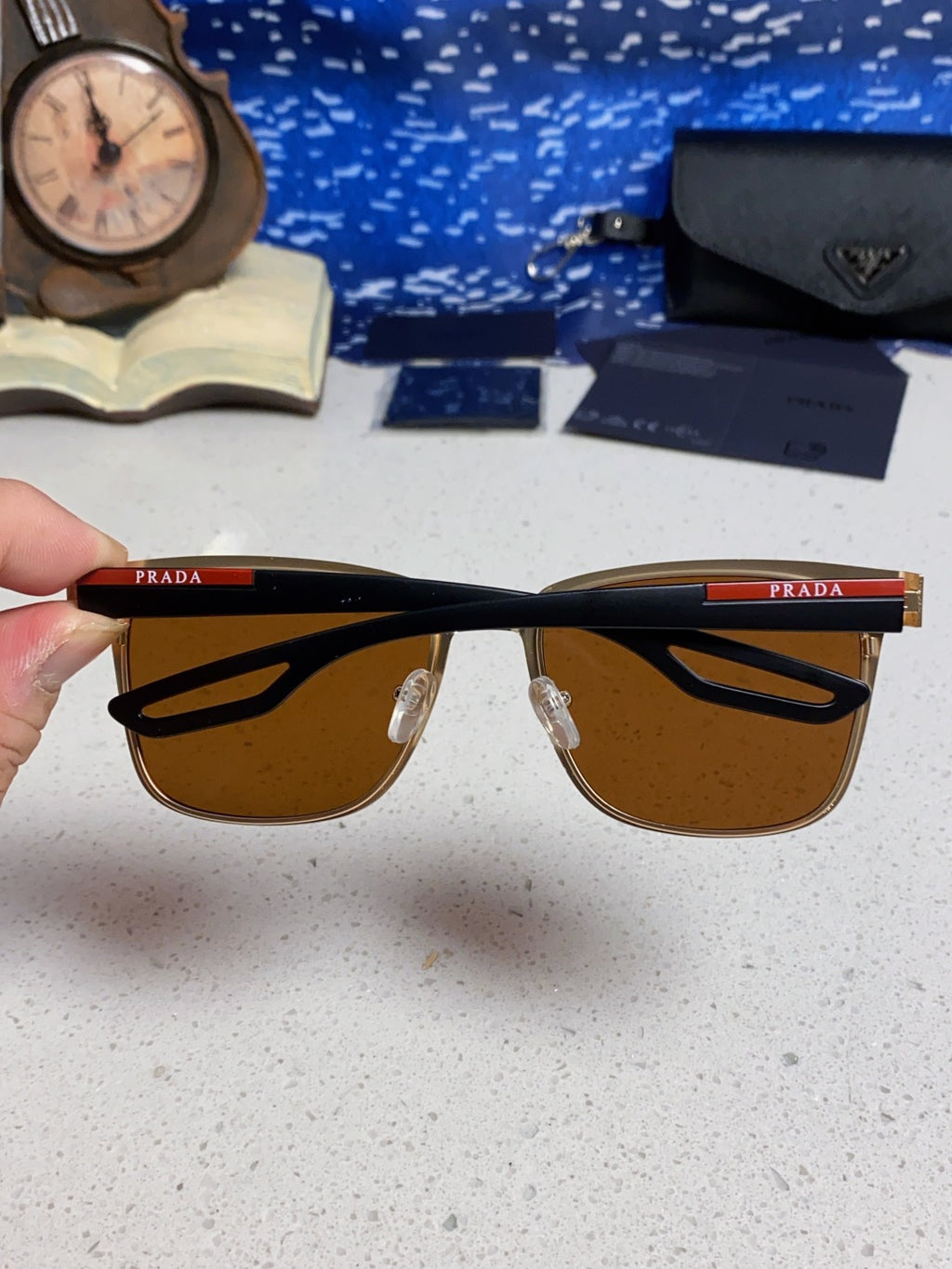 Prada Fashion Brown Lens Sunglasses for Men & Women - 998150 - detail image 5