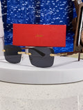Cartier Lightweight Rimless Silver Lens Sunglasses for Men & Women - 998229