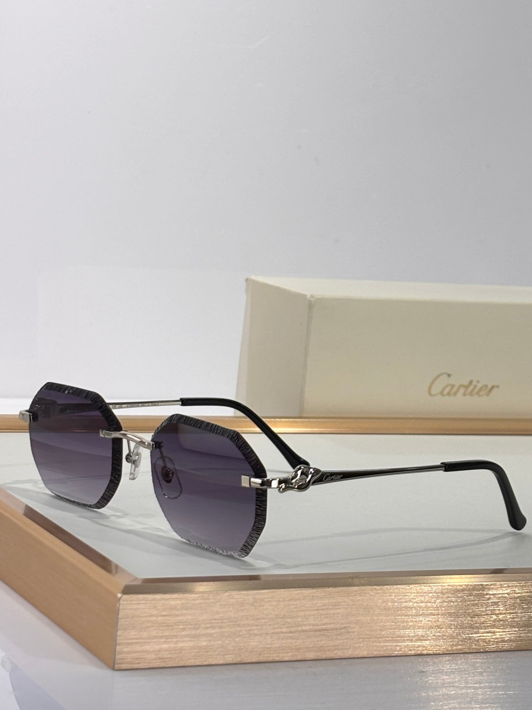 Cartier CT0910S Photochromic Fashion Silver Lens Sunglasses for Men & Women - detail image 5