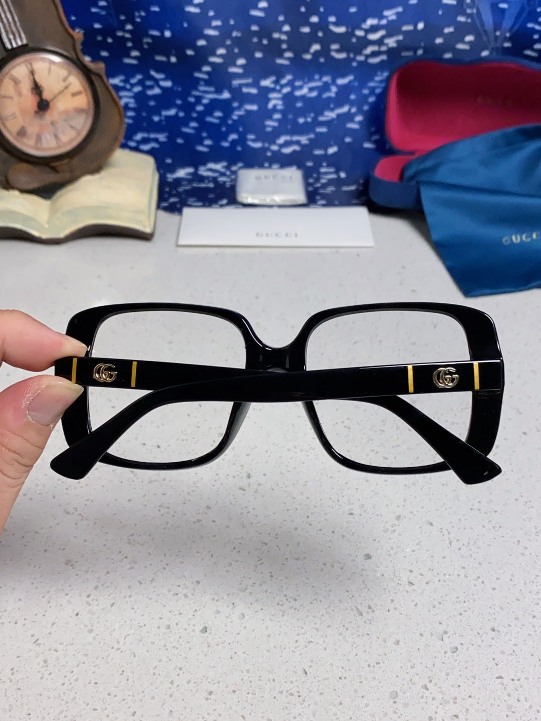 Gucci Square Silver Lens Sunglasses for Men & Women - 357767 - detail image 5