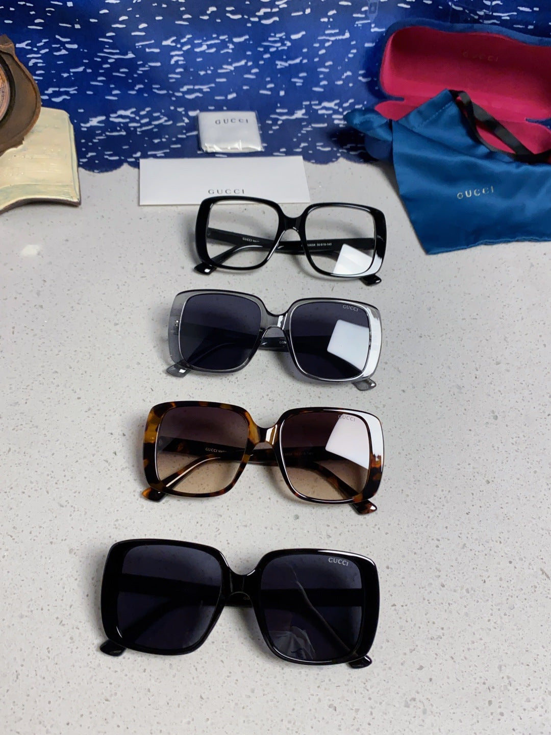 Gucci Square Silver Lens Sunglasses for Men & Women - 357767 - detail image 12