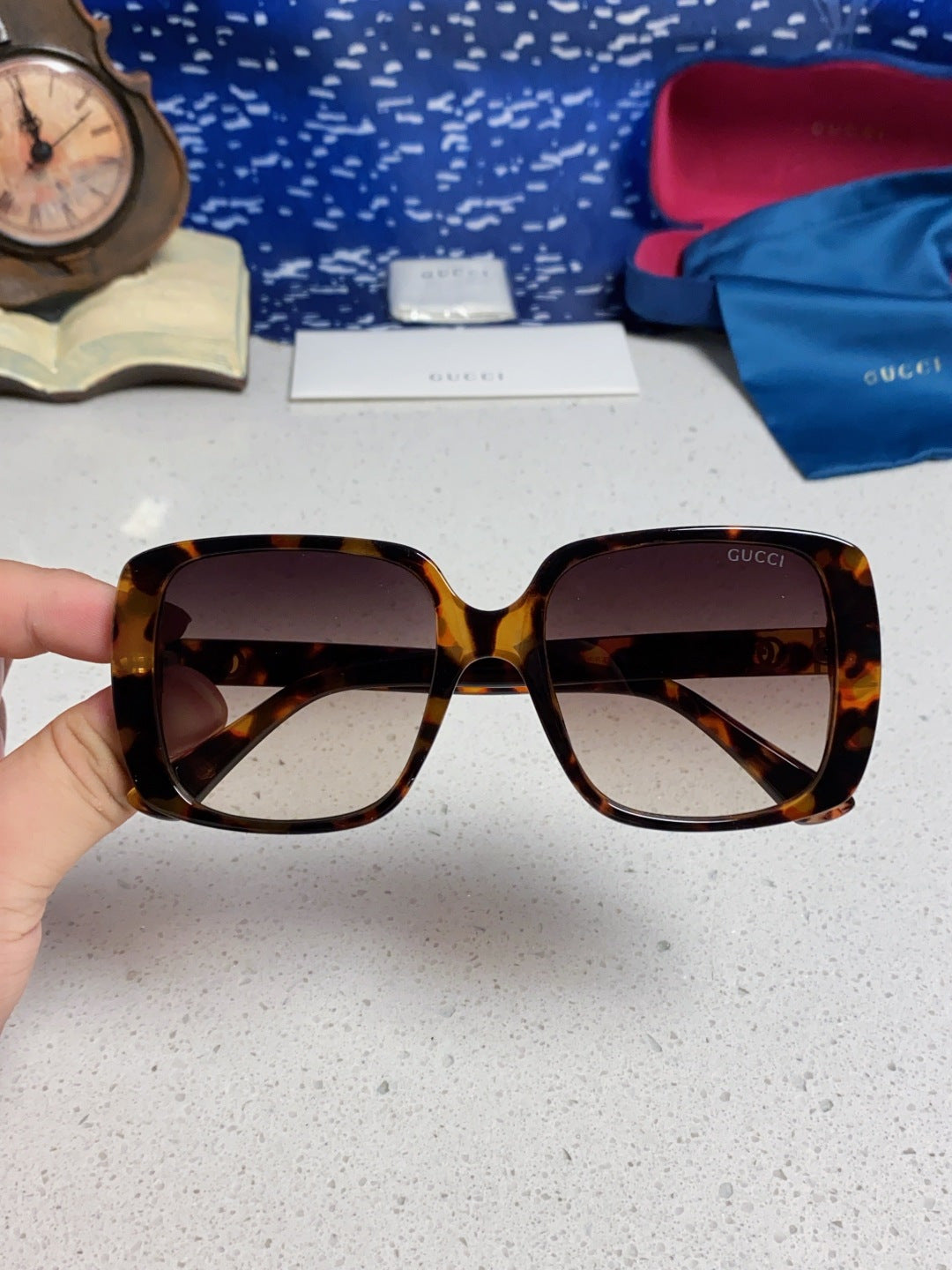 Gucci Square Silver Lens Sunglasses for Men & Women - 357769 - detail image 4