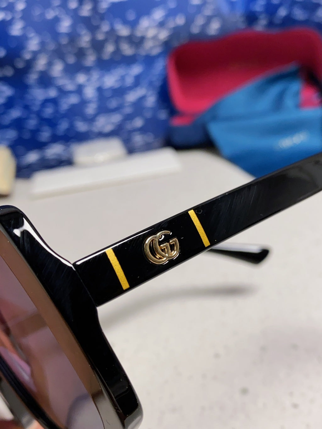 Gucci Square Black Lens Sunglasses for Men & Women - 357770 - detail image 7